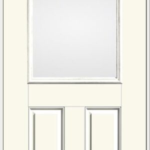 ThermaTru - S206 Smooth Star Half-Light Exterior Door (Standard Rear Door)