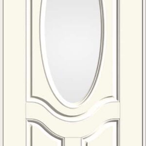ThermaTru-S770 Smooth Star 3/4 Deluxe Oval Lite 2 Panel
