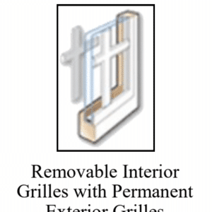 Anderson Window - Removable Interior Grilles with Permanent Exterior