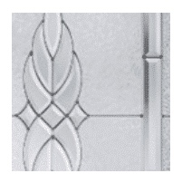 Kensington Decorative Glass - Brushed Nickel
