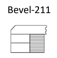 Corian Countertop Profiles - Bevel 211