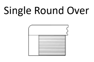 Corian Countertop Profiles - Single Round Over