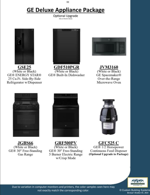 GE Deluxe Appliance Package