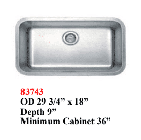 Quartz Countertop Single Bowl 83743