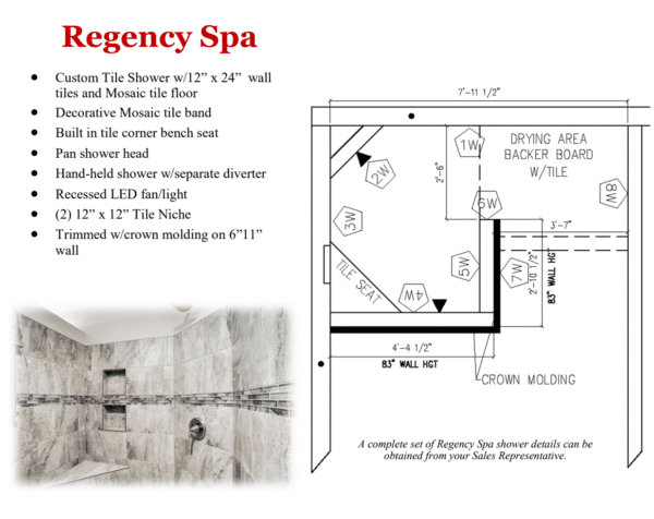 Regency Spa Tile Shower Package - Image 2