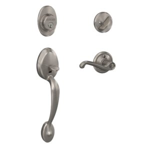 F60 Addison Handleset w/ Deadbolt (619) Satin Nickel