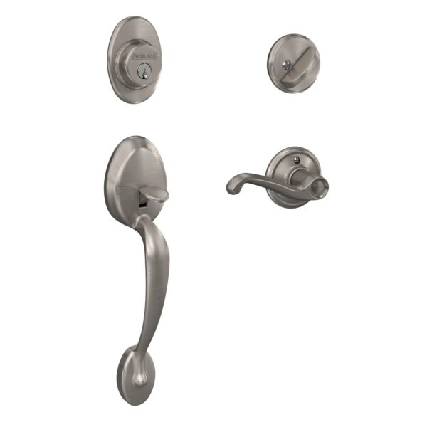 F60 Addison Handleset w/ Deadbolt (619) Satin Nickel