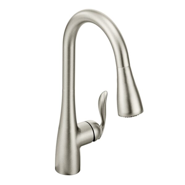 Arbor Series Kitchen Faucet One Handle Arc Pulldown Spray Model # 7594SRS