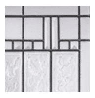 Sedona Decorative Glass - Black Nickel Caming